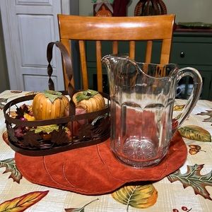VINTAGE GLASS PITCHER